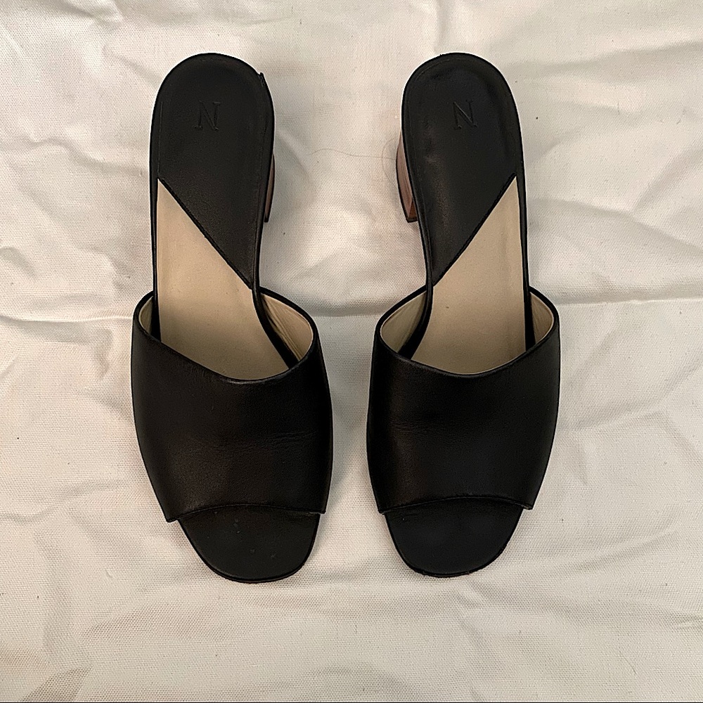 Nisolo Elizabeth Slide Black 7.5